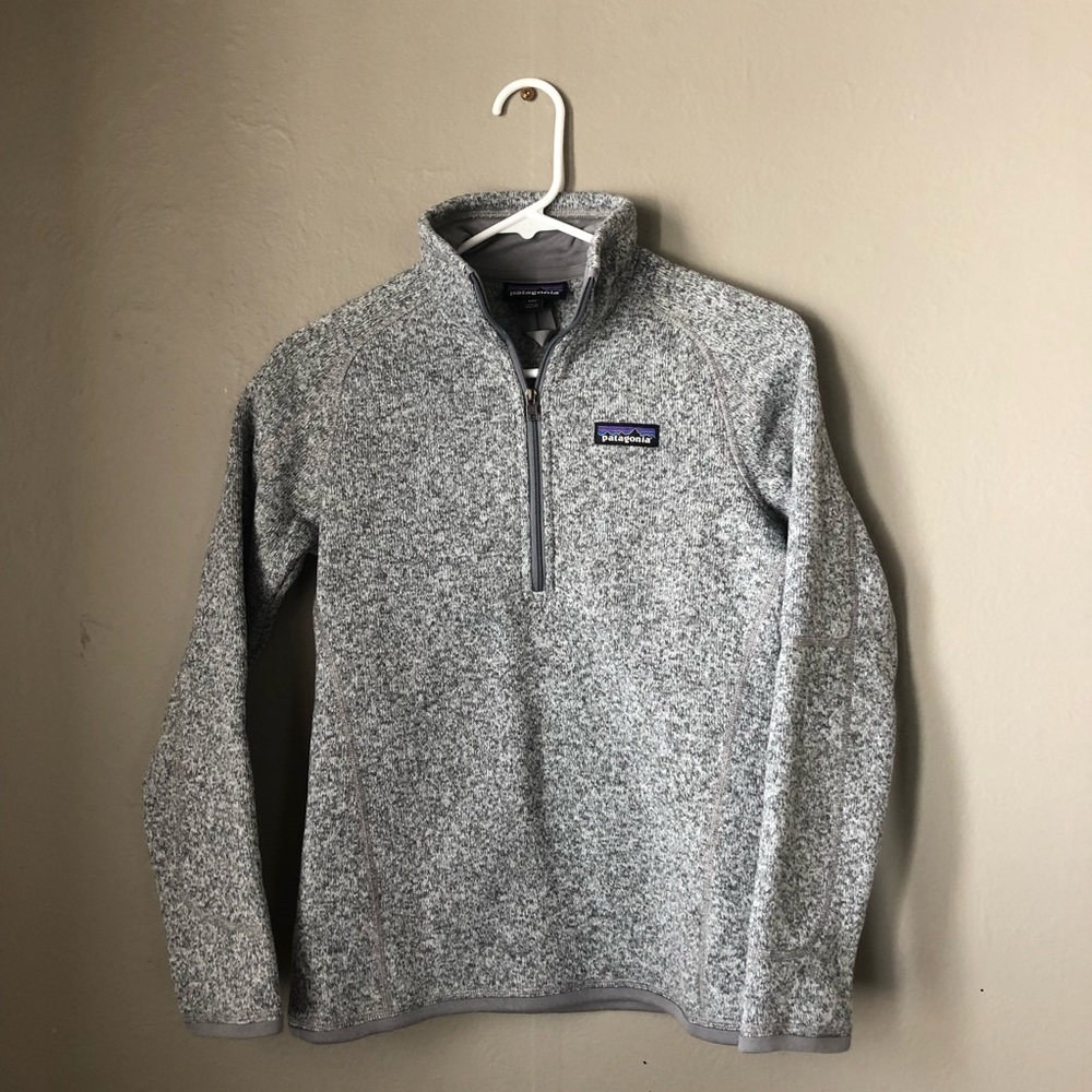 Gray Patagonia Fleece Pullover